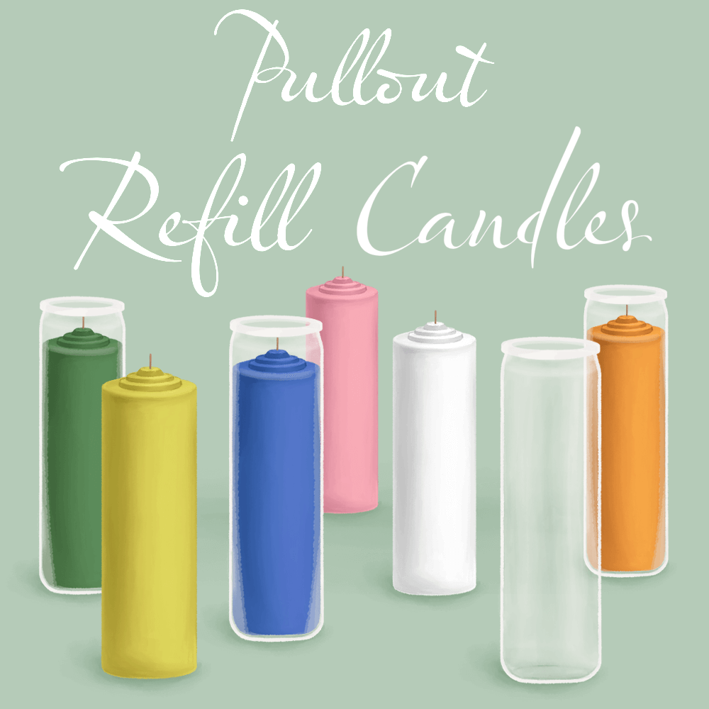 Pullout/Refill Candles